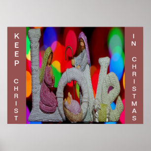 Behålla Kristus i jul Poster