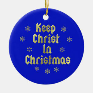 Behålla Kristus i Julgran Trim Ornament