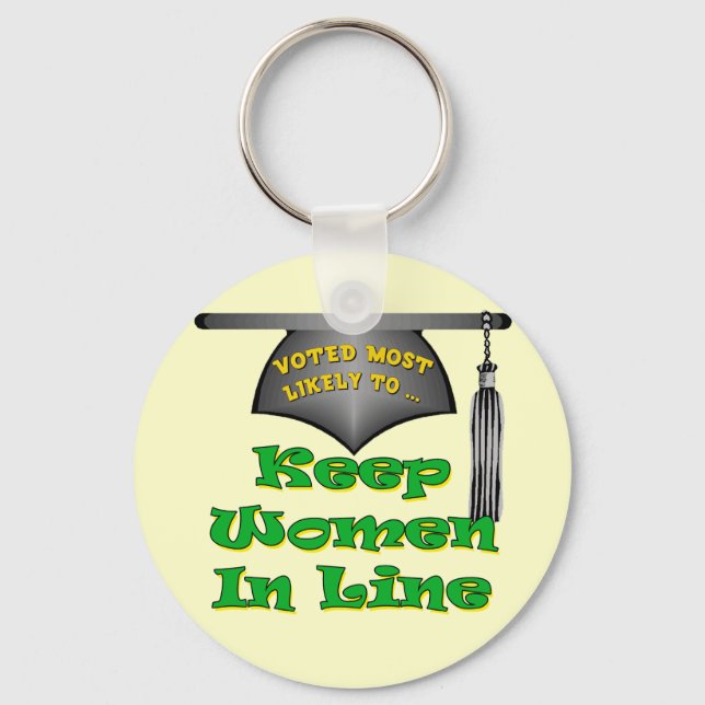 Behålla Kvinnor på rad Nyckelring (Framsida)