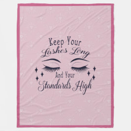 Behålla Lash Long och Standards High Fleecefilt