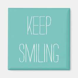 Behålla leende, vita magnetband magnet