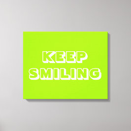 Behålla Lekning, grönt av chartreus vit Canvastryck