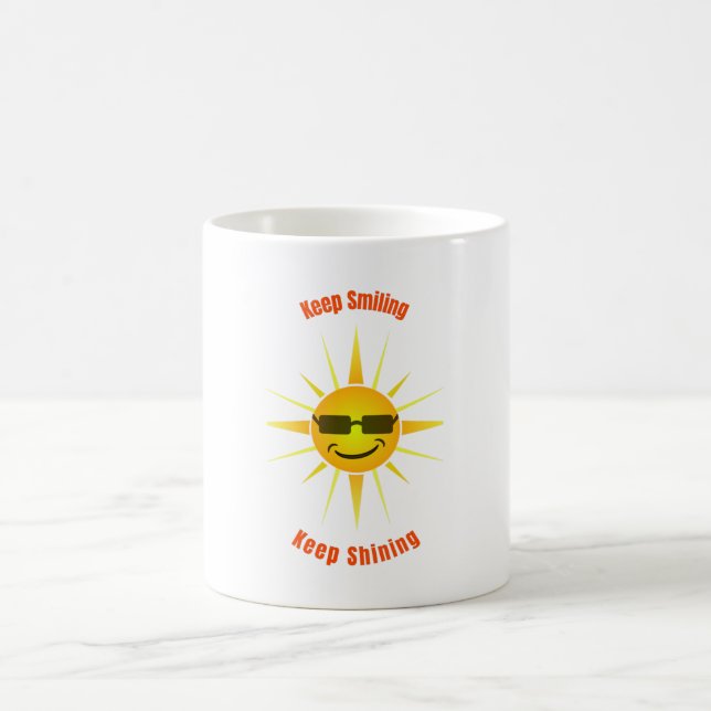 Behålla Lekning och Behålla Shining Kaffemugg (Center)