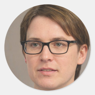 Behålla ler runt klistermärke