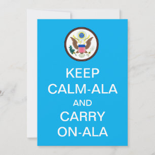 BEHÅLLA LUGN- ALA och CARRY ON- ALA Roligt In Inbjudningar