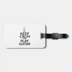 Behålla Lugn and Play Electric Guitar - Anpassning Bagagebricka
