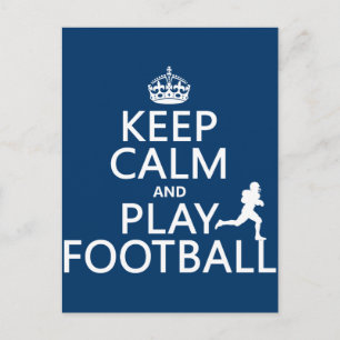Behålla Lugn and Play Football (American Football) Vykort
