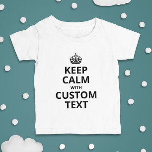 Behålla Lugn Anpassningsbar Offertmall Baby T-Shir T Shirt