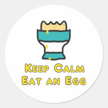 Behålla Lugn Ät en ägg