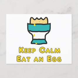 Behålla Lugn Ät en ägg Vykort