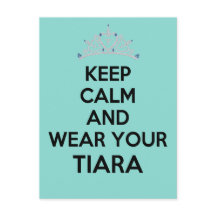 Behålla Lugn Bära din Tiara Firande Party