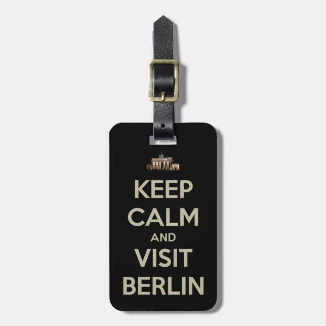 behålla lugn besök berlin bagagebricka (Vertikal Framsida)