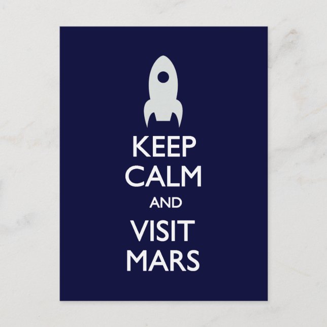 Behålla Lugn Besök vykort för markering (Framsida)