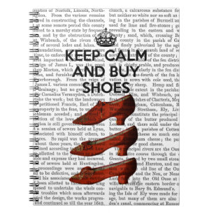 Behålla Lugn Buy Shoes Anteckningsbok Med Spiral