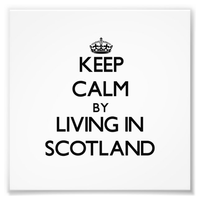 Behålla Lugn by Living in Scotland Fototryck (Framsidan)