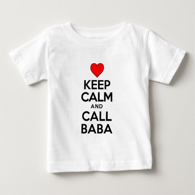 Behålla Lugn Call Baba Tee (Framsida)