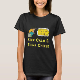 Behålla Lugn Cheese Pun T Shirt
