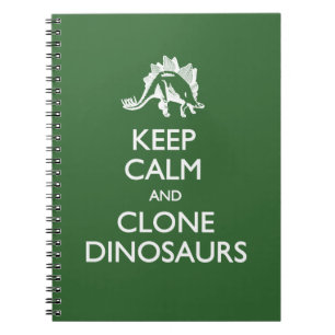 Behålla Lugn Clone Dinosaurs Anteckningsbok
