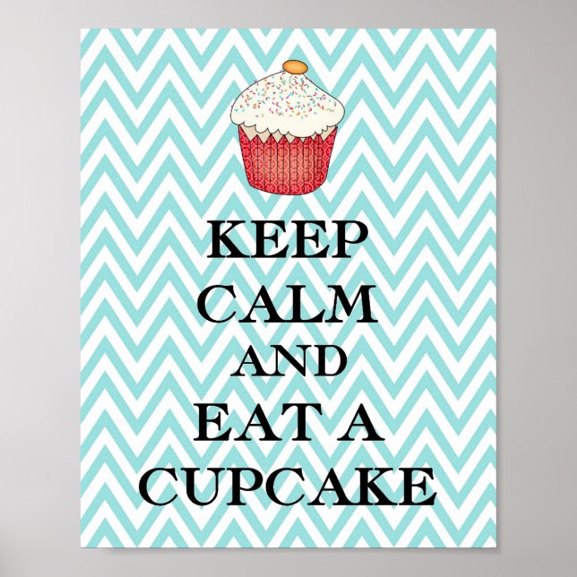 Behålla Lugn Cuppie Poster (Framsidan)