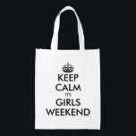 Behålla lugn, det är tjejer helg lustiga shopping  återanvändbar påse<br><div class="desc">Behålla lugn... Det är tjejer i helg som är roliga, återanvändbara shopping bag. Roligt behålla lugn och fortsätt med mempåse för bachelorette party, möhippa, helg semester resa, bröllop, brud och brudtärnor, dam natt, bröllop etc. Gör ett eget sött citat med hjälp av den här mallen. Modern behålla lugn typografitext med...</div>