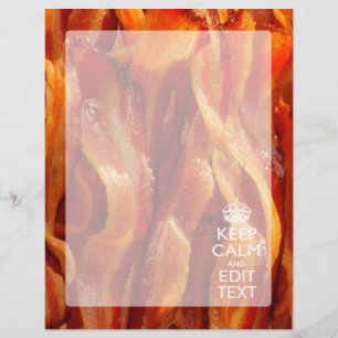 Behålla Lugn Din text om Sizzling Bacon