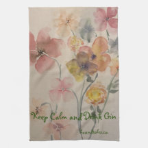 Behålla Lugn Drink Gin Kitchen Towel