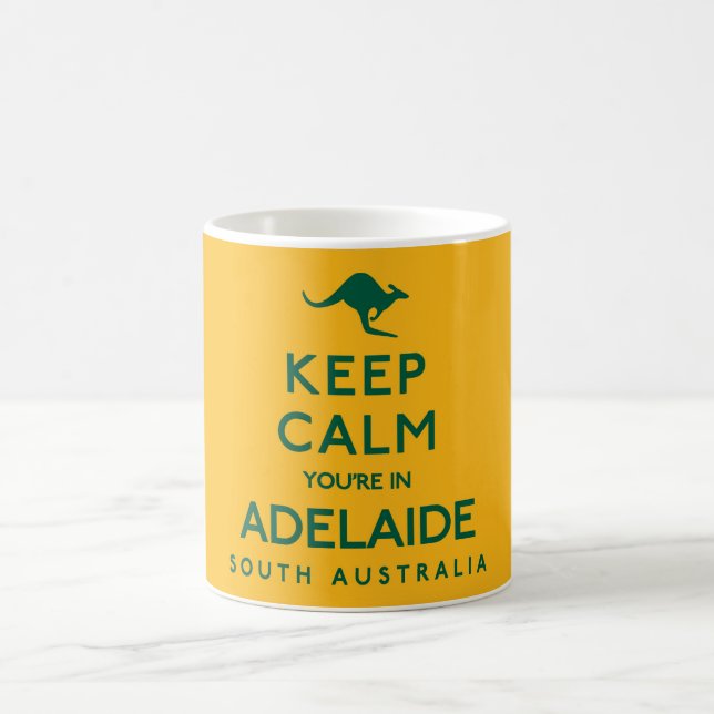 Behålla Lugn Du är i Adelaide Australian Kaffemugg (Center)