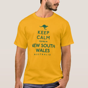 Behålla Lugn Du är i New South Wales Australia T Shirt