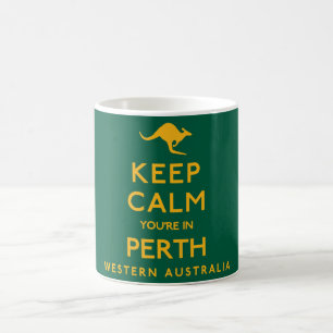 Behålla Lugn Du är i Perth! Kaffemugg