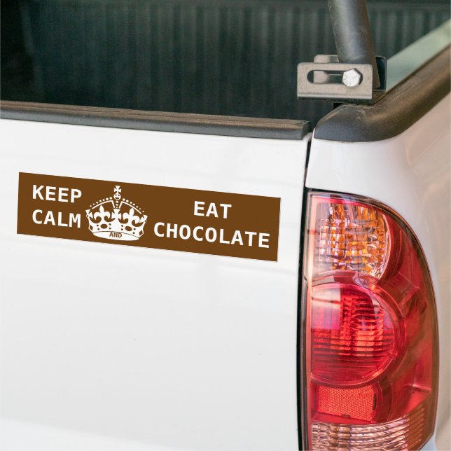 BEHÅLLA LUGN EAT CHOCOLATE BILDEKAL (På lastbil)