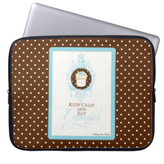 Behålla Lugn & Eat Muffins - Chicen Mode Trendig Laptop Sleeve