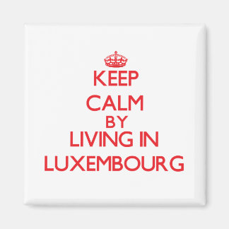 Behålla Lugn efter boende i Luxemburg Magnet