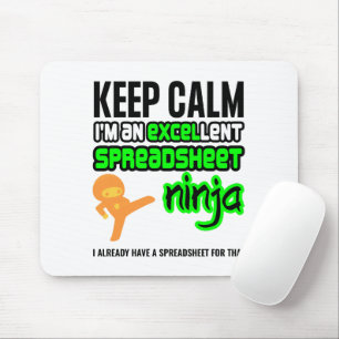 Behålla Lugn EXCELlent SPREADSHEET NINJA Musmatta