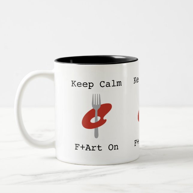 Behålla Lugn F+Art på Mugg av F+Art Cafe (Vänster)