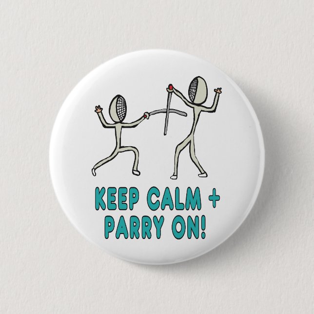 Behålla Lugn - fång Knapp (Framsida)