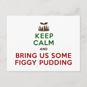 Behålla Lugn Figgy Pudding Vykort