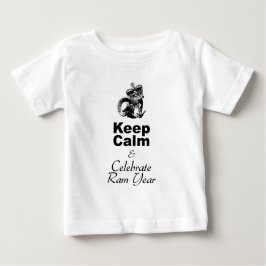 Behålla Lugn fira Ram Year Baby White T-shirt