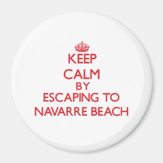 Behålla lugn genom att fly till Navarre Beach Flor Magnet