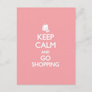 Behålla Lugn & Go Shopping Vykort