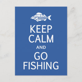 Behålla Lugn & Go-vykort för fiske Vykort