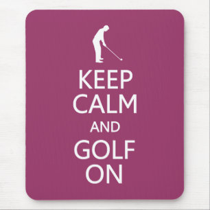 Behålla Lugn & Golf On anpassningsbar färg mousser Musmatta