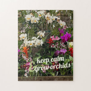 Behålla Lugn & Grow Orchids Photo Puzzle Pussel