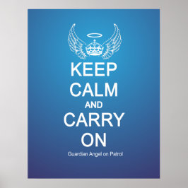 Behålla Lugn Guardian Angel Patrol Poster