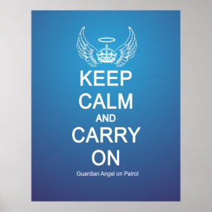 Behålla Lugn Guardian Angel Patrol Poster
