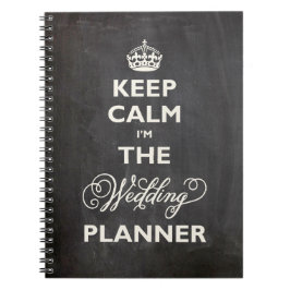 Behålla Lugn I är Bröllopsfixaren Funny Chalkboard Anteckningsbok