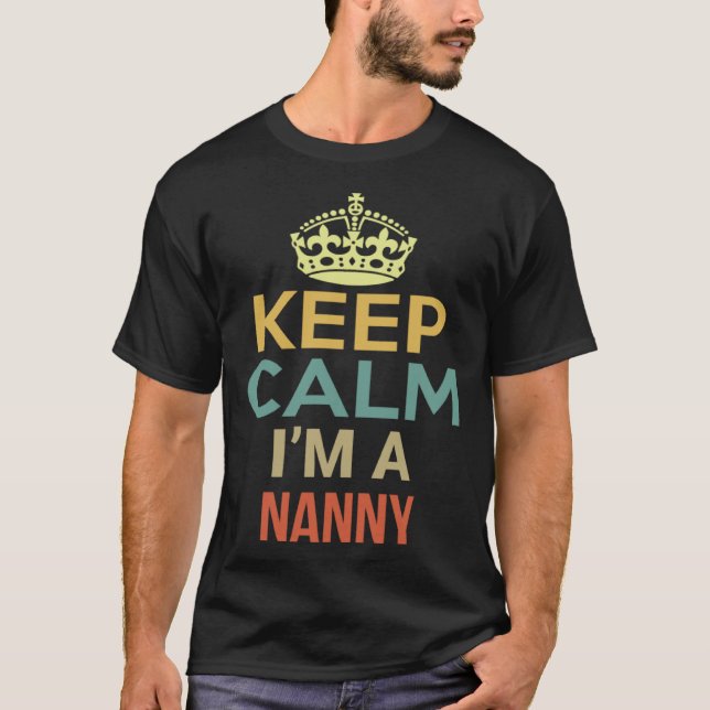 Behålla Lugn I är ett barnbarn T Shirt (Framsida)