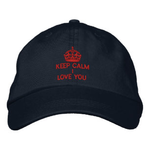 Behålla Lugn I Kärlek You Broderad Keps