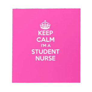 BEHÅLLA LUGN I STUDENT NURSE ROSA NURSING GIFT ANTECKNINGSBLOCK
