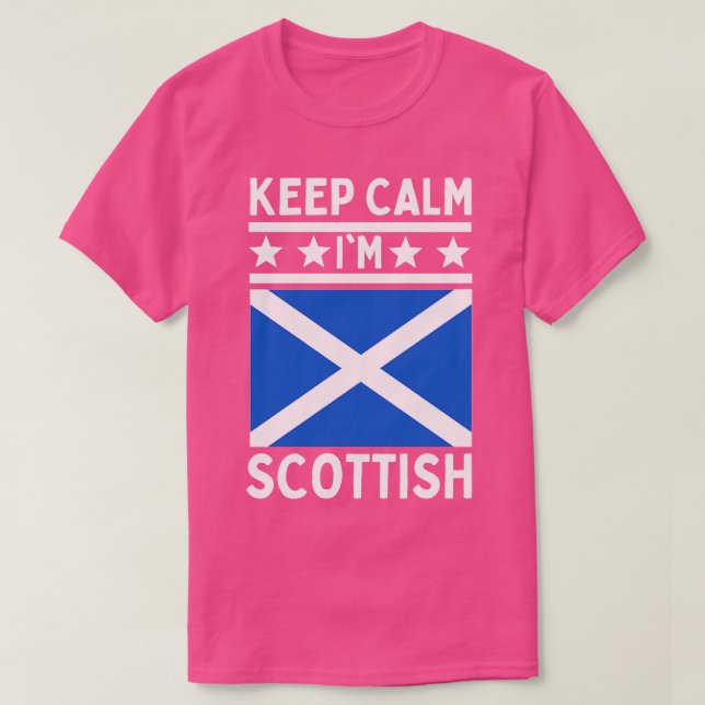 Behålla Lugn Im Scottish T Shirt (Design framsida)