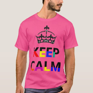 Behålla Lugn Ingen Stressar färgstarka positiva ci T Shirt